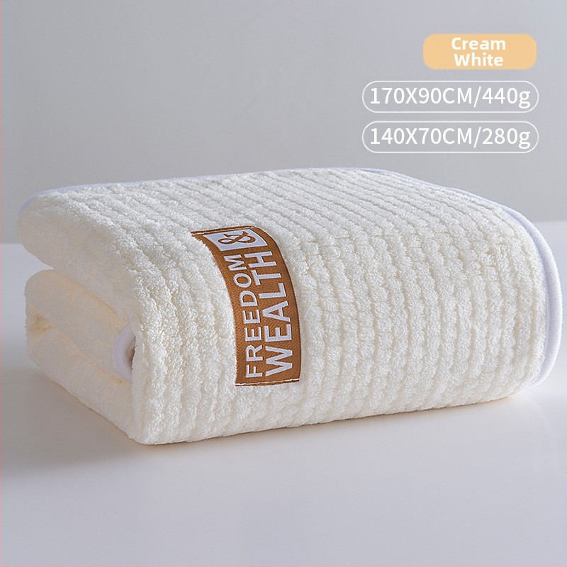 Naujas sutirštintas ypač didelis koralų vilnos kukurūzų grotelių vonios rankšluostis suaugusiems, buitinis, greitai džiūstantis, be pūkelių rankšluostis