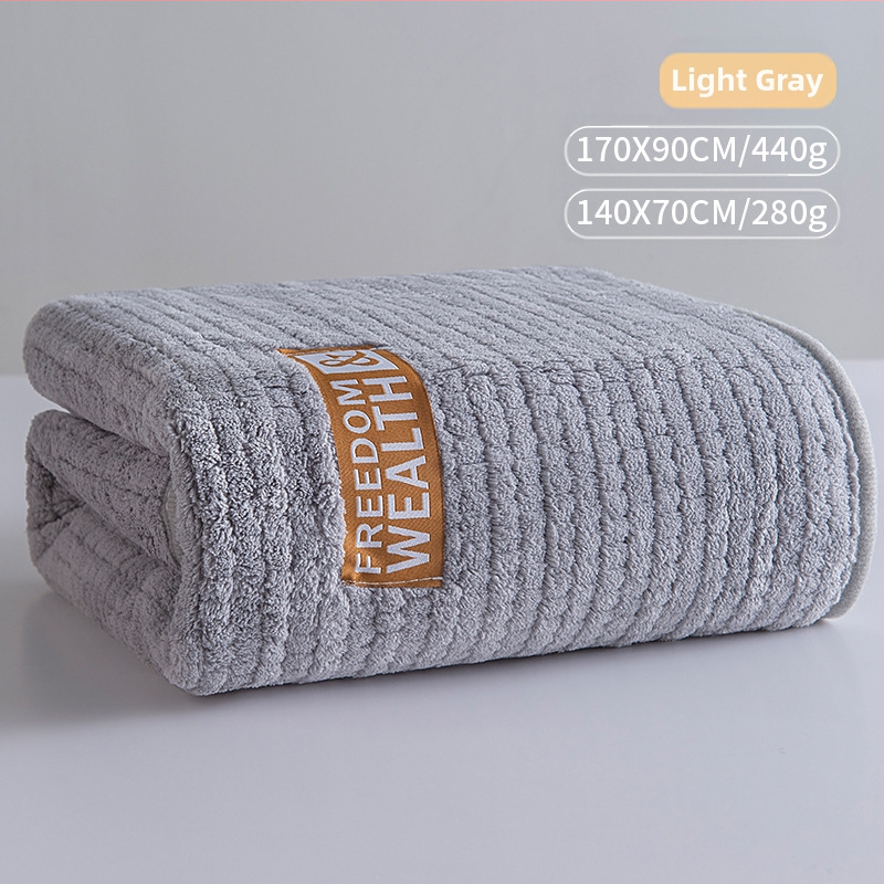 Naujas sutirštintas ypač didelis koralų vilnos kukurūzų grotelių vonios rankšluostis suaugusiems, buitinis, greitai džiūstantis, be pūkelių rankšluostis