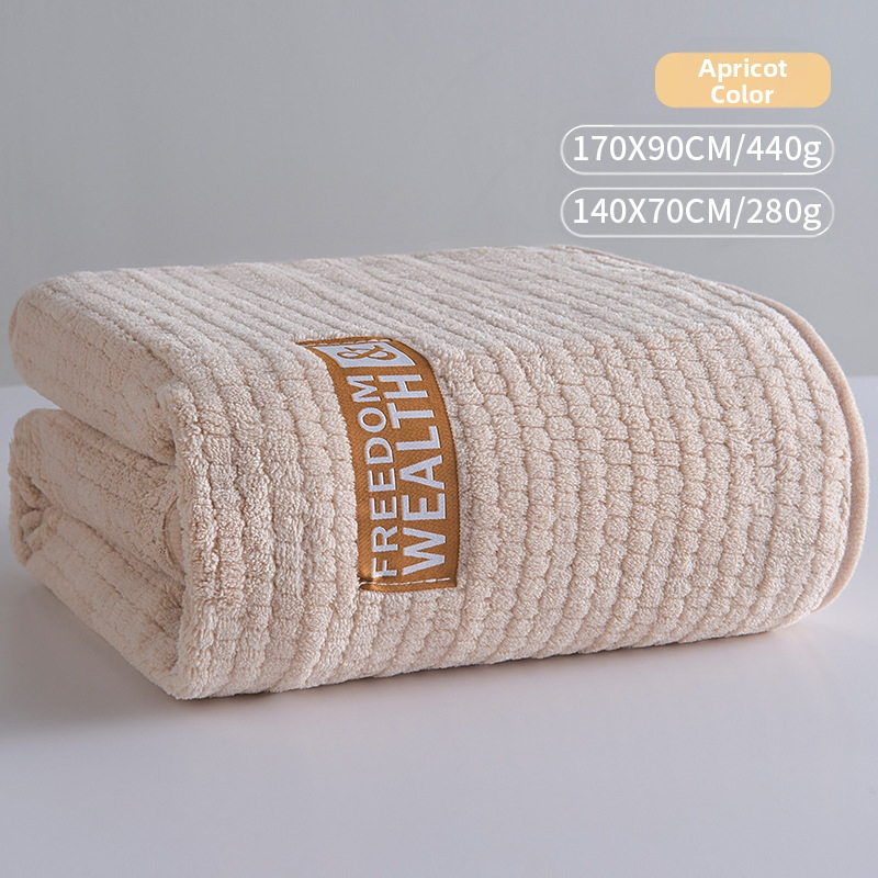 Naujas sutirštintas ypač didelis koralų vilnos kukurūzų grotelių vonios rankšluostis suaugusiems, buitinis, greitai džiūstantis, be pūkelių rankšluostis