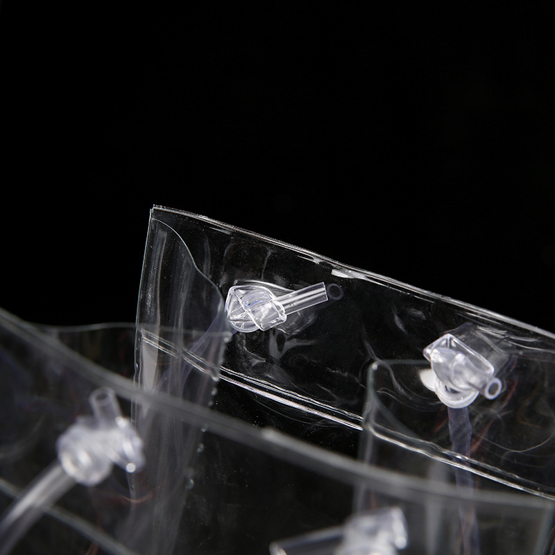 Laos PVC veekindel saastumisvastane kinkekott punase veini veinipakend selge jääveinikott kaasaskantav käekott