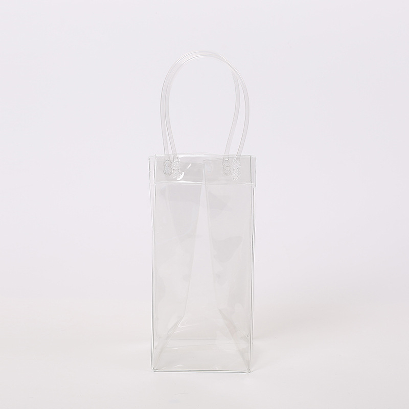 Laos PVC veekindel saastumisvastane kinkekott punase veini veinipakend selge jääveinikott kaasaskantav käekott