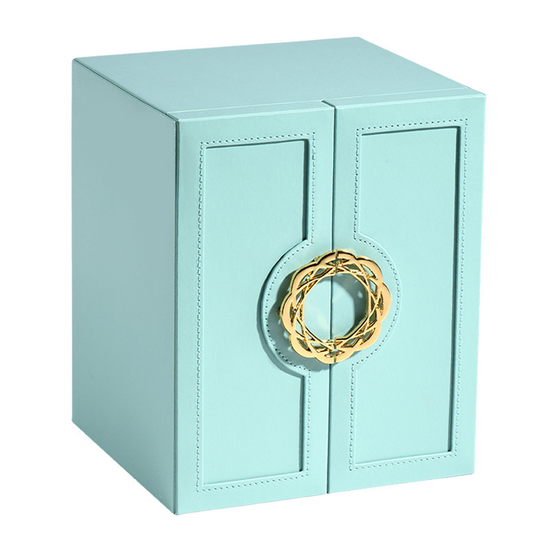 Papuošalų laikymo dėžutė Maža raudona knygų šviesa Prabangi buitinė didelės talpos daugiasluoksnė papuošalų dėžutė Auskarai ir žiedai Papuošalų dėžutė