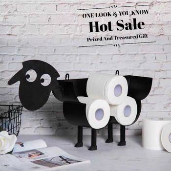 Amerikietiško stiliaus linksma avies formos virtuvinių servetėlių lentynėlė vonios kambariui, tualetinio popieriaus rankšluosčių sieninė pakabinama darbalaukio laikymo lentynėlė, papuošalai