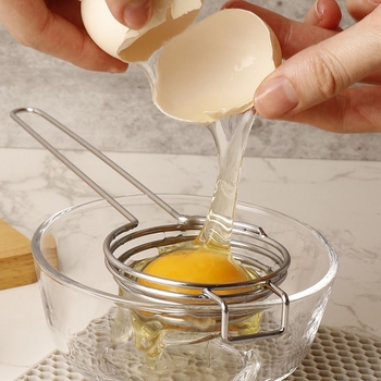 304 nerūdijančio plieno kiaušinių baltymų separatorius kiaušinių trynio baltymų filtras artefaktas kepimo įrankiai maisto papildas
