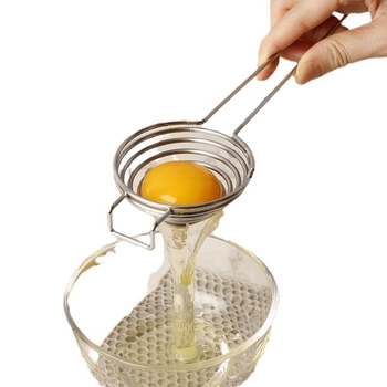 304 nerūdijančio plieno kiaušinių baltymų separatorius kiaušinių trynio baltymų filtras artefaktas kepimo įrankiai maisto papildas