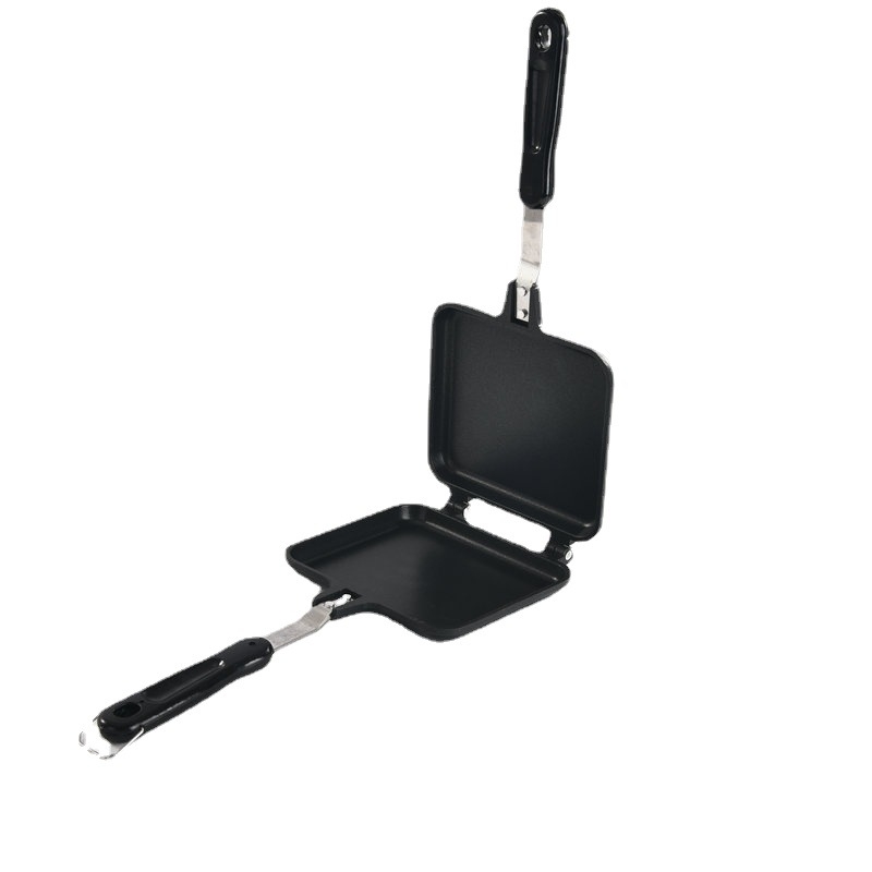 Тава за печене на сандвичи с незалепващо покритие, тава за препечен хляб с двустранен тиган, домашен газов незалепващ тиган на едро