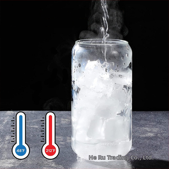Tarpvalstybinis karšto pardavimo aukštos borosilikatinio stiklo sulčių kavos pieno šiaudelių masono indelis su dangteliu, 16oz kolos puodelio rinkinys