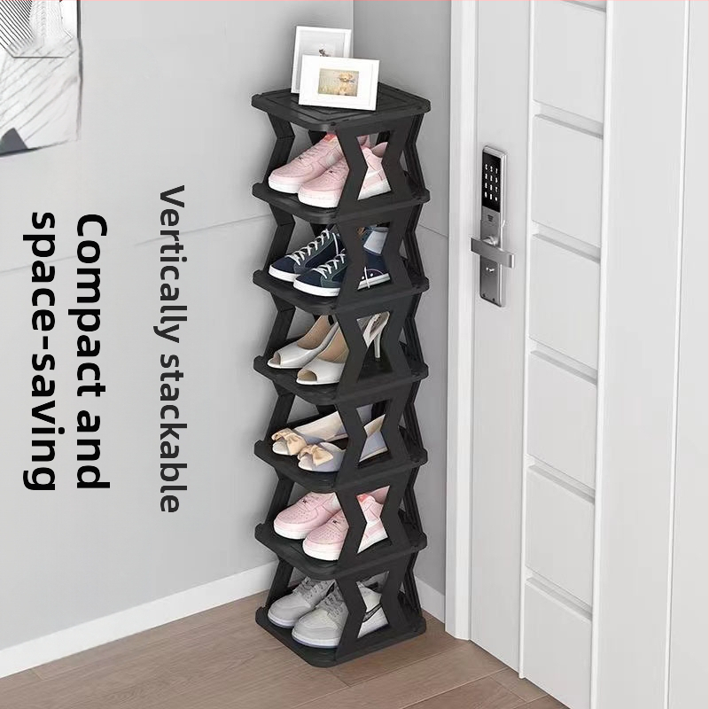 Batų lentynos sulankstoma partija paprastų batų lentynų durų koridoriaus siauros batų spintelės studentų bendrabučio sandėliavimo apdailos batų lentyna