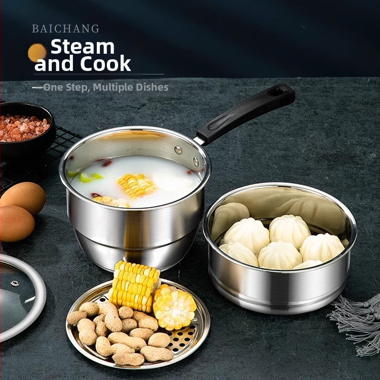 304 Фритюрник от неръждаема стомана, домакински малък пържен шиш с филтър, индукционна печка, мини дълбока тенджера, нова, на едро