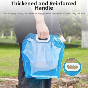 Nešiojamas sulankstomas vandens krepšys su čiaupu kempingui, plastikinis, nešiojamas, didelės talpos kibiras, vandens laikymas kelionėms