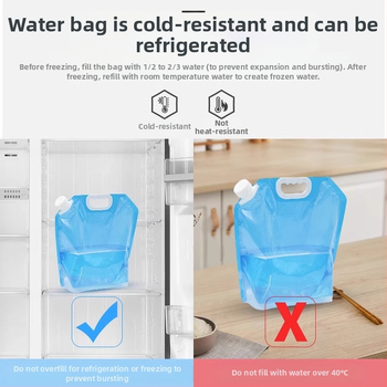 Nešiojamas sulankstomas vandens krepšys su čiaupu kempingui, plastikinis, nešiojamas, didelės talpos kibiras, vandens laikymas kelionėms