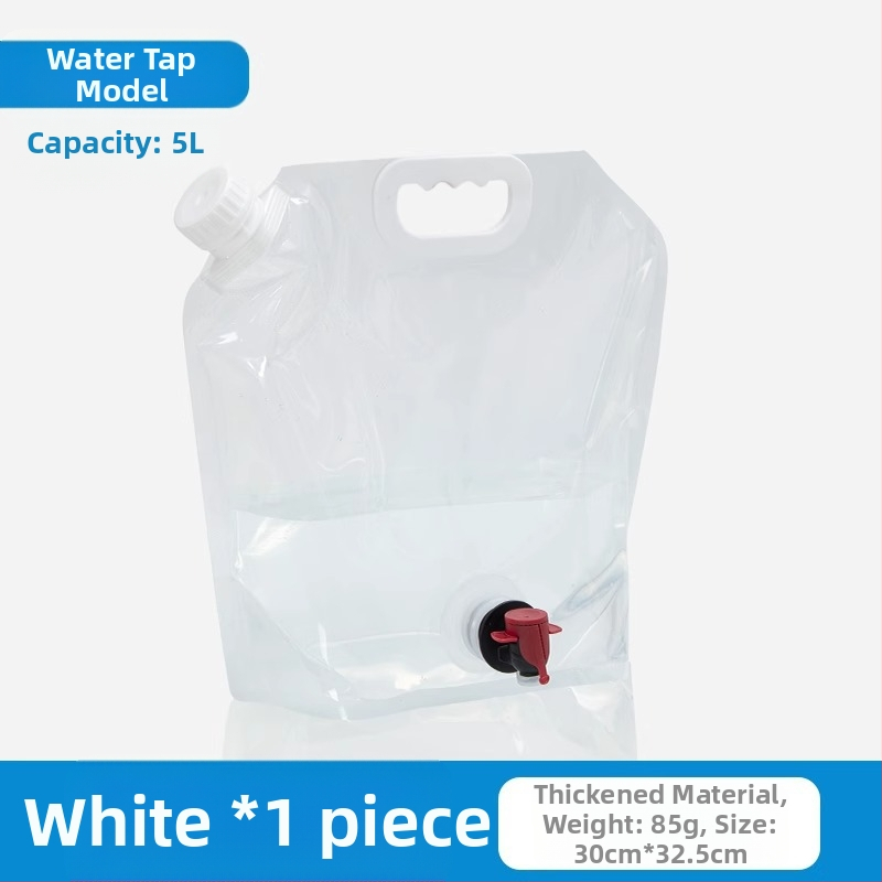 Nešiojamas sulankstomas vandens krepšys su čiaupu kempingui, plastikinis, nešiojamas, didelės talpos kibiras, vandens laikymas kelionėms