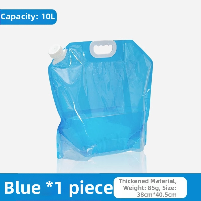 Nešiojamas sulankstomas vandens krepšys su čiaupu kempingui, plastikinis, nešiojamas, didelės talpos kibiras, vandens laikymas kelionėms