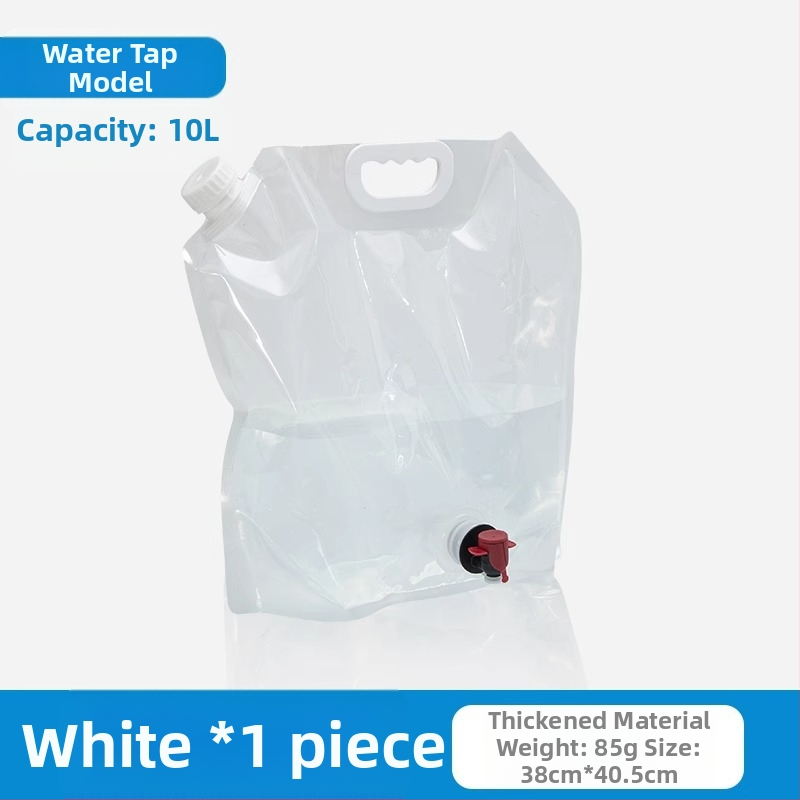 Nešiojamas sulankstomas vandens krepšys su čiaupu kempingui, plastikinis, nešiojamas, didelės talpos kibiras, vandens laikymas kelionėms