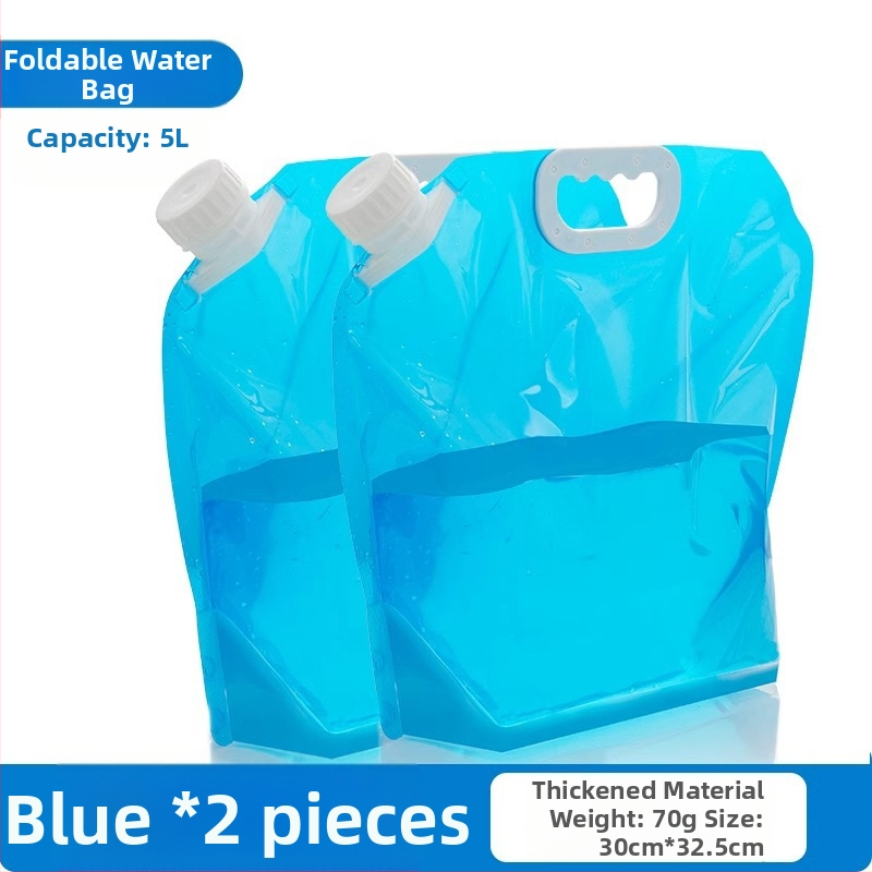 Nešiojamas sulankstomas vandens krepšys su čiaupu kempingui, plastikinis, nešiojamas, didelės talpos kibiras, vandens laikymas kelionėms