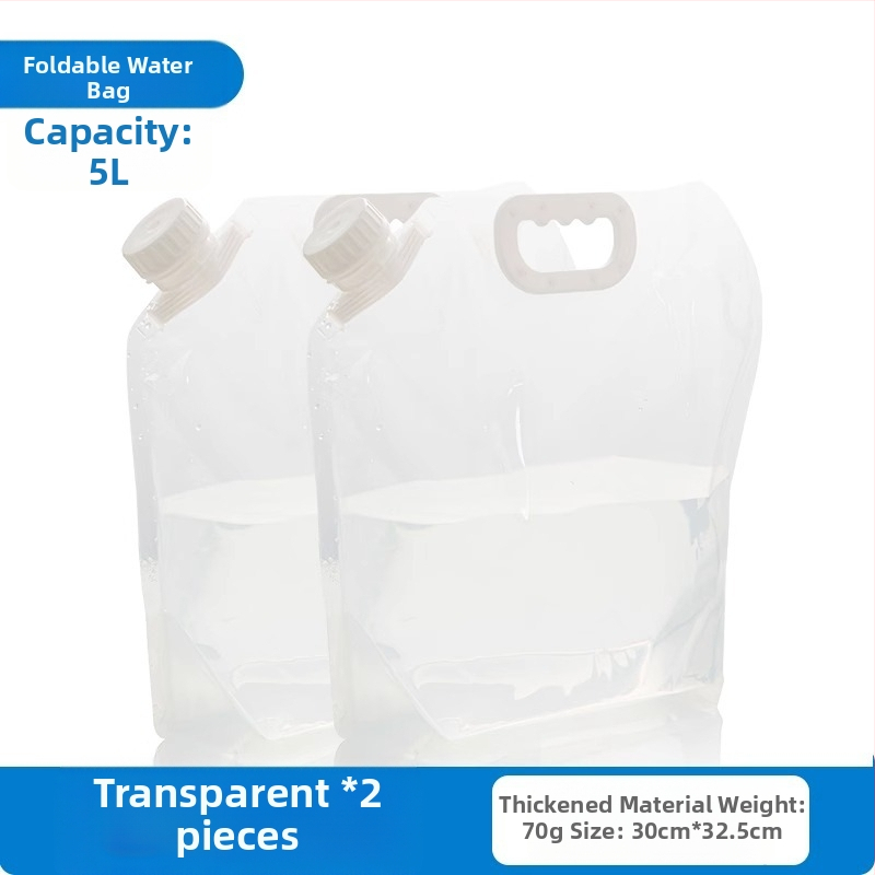 Nešiojamas sulankstomas vandens krepšys su čiaupu kempingui, plastikinis, nešiojamas, didelės talpos kibiras, vandens laikymas kelionėms