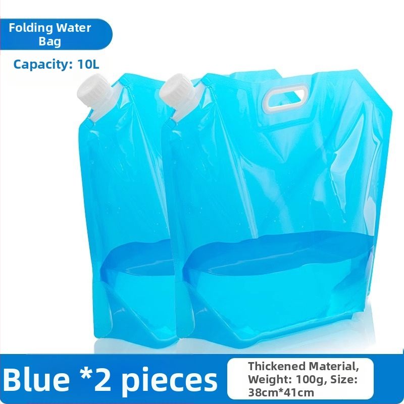 Nešiojamas sulankstomas vandens krepšys su čiaupu kempingui, plastikinis, nešiojamas, didelės talpos kibiras, vandens laikymas kelionėms