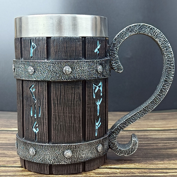 Vaigust roostevabast terasest tünnikujuline õlletopsi mutrivõti bambusest tünnikujuline kruus suure mahutavusega baaritops