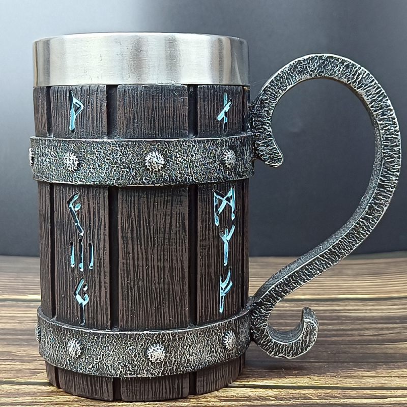 Vaigust roostevabast terasest tünnikujuline õlletopsi mutrivõti bambusest tünnikujuline kruus suure mahutavusega baaritops