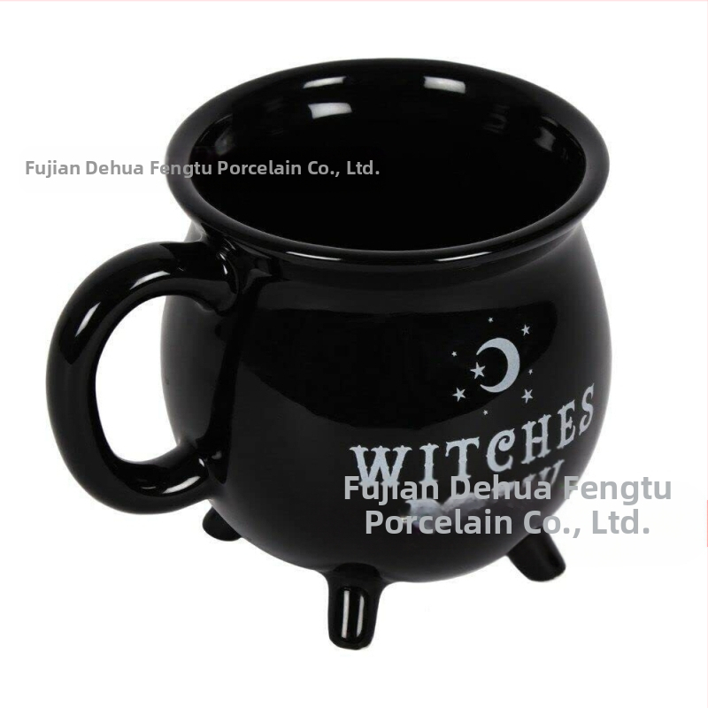 Керамична чаша за кафе с вещици от трансгранична керамика