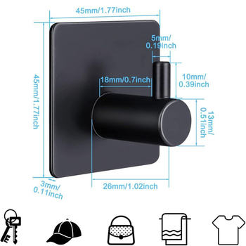 Nerūdijančio plieno kabliukas, lipnus kabliukas, palto kabliukas, vonios rankšluosčio kabliukas, rankšluosčio kabliukas, kepurės kabliukas, vonios chalato kabliukas, kabliukas