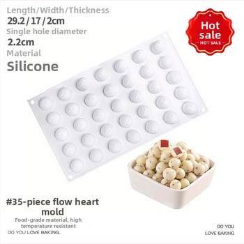 Širdelės formos įdaras, mėnulio formos torto forma, silikoninė, apvali, sferinė, ledo ritulio jogurto, šaldyto pieno, geltono gudobelės rutulio, ledo kubelio, ledo dėžutė, 5 g