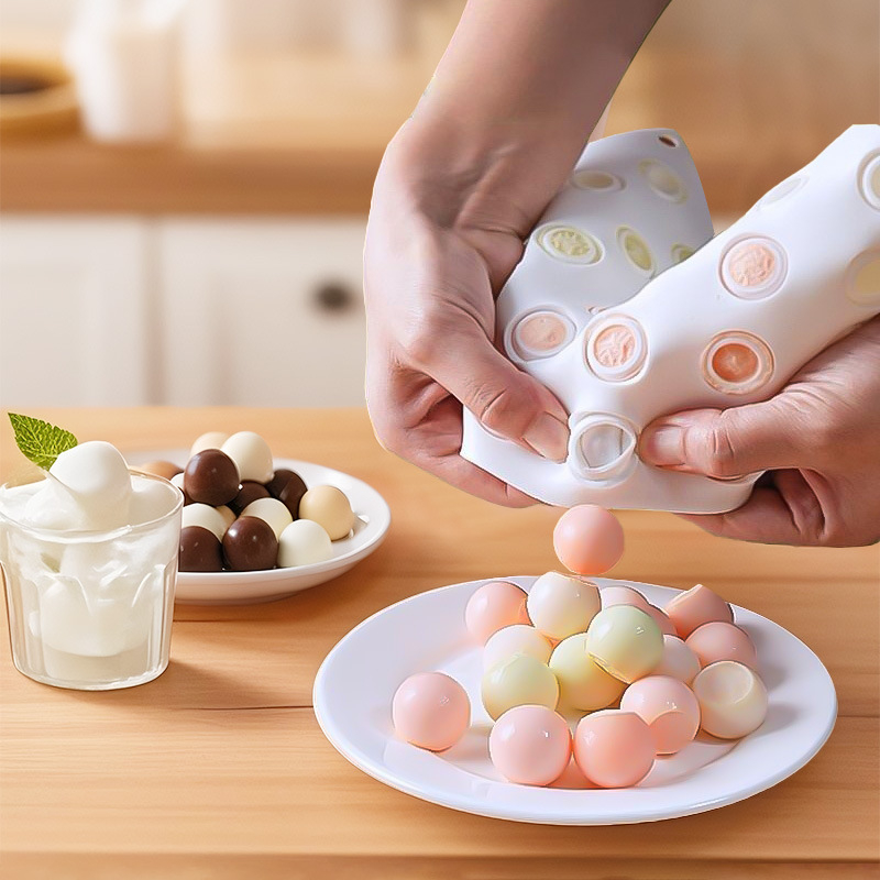 Širdelės formos įdaras, mėnulio formos torto forma, silikoninė, apvali, sferinė, ledo ritulio jogurto, šaldyto pieno, geltono gudobelės rutulio, ledo kubelio, ledo dėžutė, 5 g