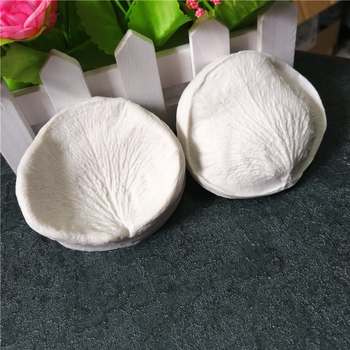 Új sütőeszközök szimulációja virág nagy rózsaszirmok kétoldalas textúra nyomóforma fondant szilikon forma