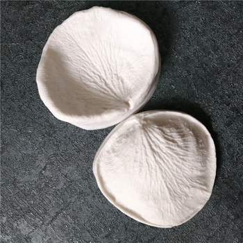 Νέα εργαλεία ψησίματος προσομοίωση λουλουδιών μεγάλα ροδοπέταλα διπλής όψης υφή καλούπι πίεσης fondant σιλικόνης