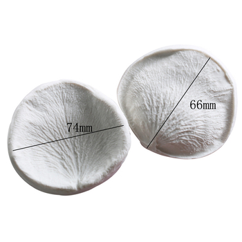 Νέα εργαλεία ψησίματος προσομοίωση λουλουδιών μεγάλα ροδοπέταλα διπλής όψης υφή καλούπι πίεσης fondant σιλικόνης