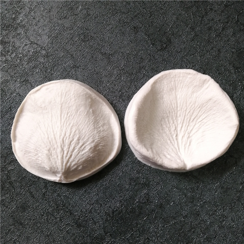 Új sütőeszközök szimulációja virág nagy rózsaszirmok kétoldalas textúra nyomóforma fondant szilikon forma