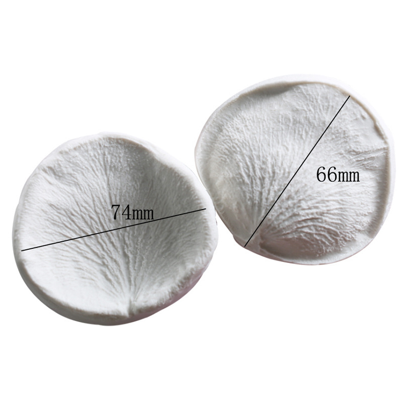 Új sütőeszközök szimulációja virág nagy rózsaszirmok kétoldalas textúra nyomóforma fondant szilikon forma