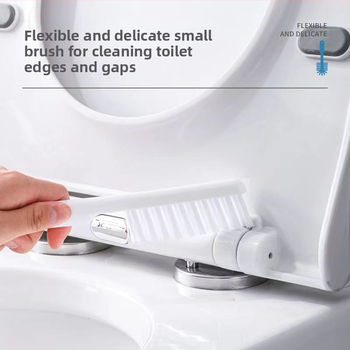 Σετ βούρτσας τουαλέτας οικιακής χρήσης βούρτσα χωρίς γωνίες σιλικόνης αποθήκευση χωρίς τρύπημα καθαρισμός πολυλειτουργική οικιακή χρήση Hongzhi