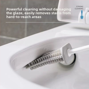 Σετ βούρτσας τουαλέτας οικιακής χρήσης βούρτσα χωρίς γωνίες σιλικόνης αποθήκευση χωρίς τρύπημα καθαρισμός πολυλειτουργική οικιακή χρήση Hongzhi