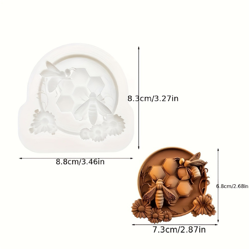 Silikoonist mesilase kärgstruktuuri kaunistus kommid šokolaad flip suhkur isetegemise vorm küpsetamine köögividin küpsetusnõud