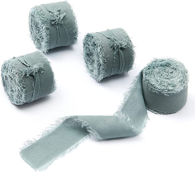 3 cm šifoonist käsitsi tutiga lint ilma narmasteta, pulmadeks mõeldud käsitsi valmistatud siidlint