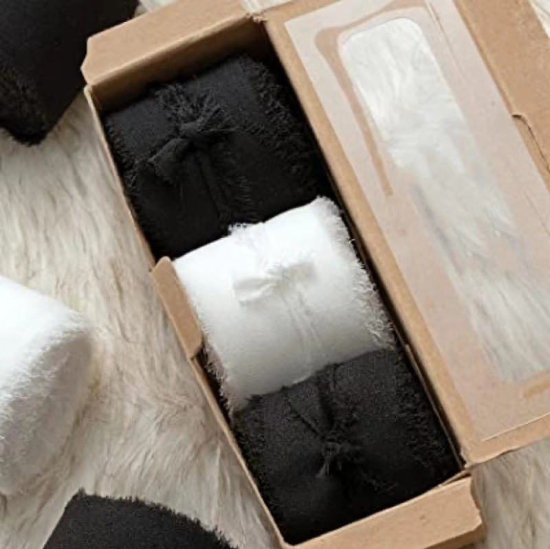 3 cm šifoonist käsitsi tutiga lint ilma narmasteta, pulmadeks mõeldud käsitsi valmistatud siidlint