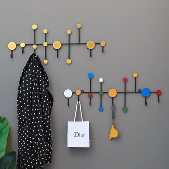 „Nordic Iron“ drabužių kablys, įėjimo raktų laikymo lentynėlė, prie sienos pakabinama sieninė paltų lentynėlė, kūrybingas įėjimo sieninis kablys