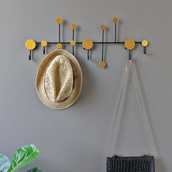 „Nordic Iron“ drabužių kablys, įėjimo raktų laikymo lentynėlė, prie sienos pakabinama sieninė paltų lentynėlė, kūrybingas įėjimo sieninis kablys