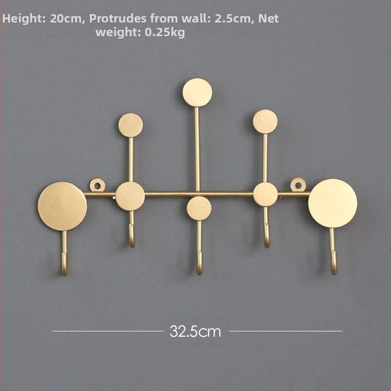 „Nordic Iron“ drabužių kablys, įėjimo raktų laikymo lentynėlė, prie sienos pakabinama sieninė paltų lentynėlė, kūrybingas įėjimo sieninis kablys