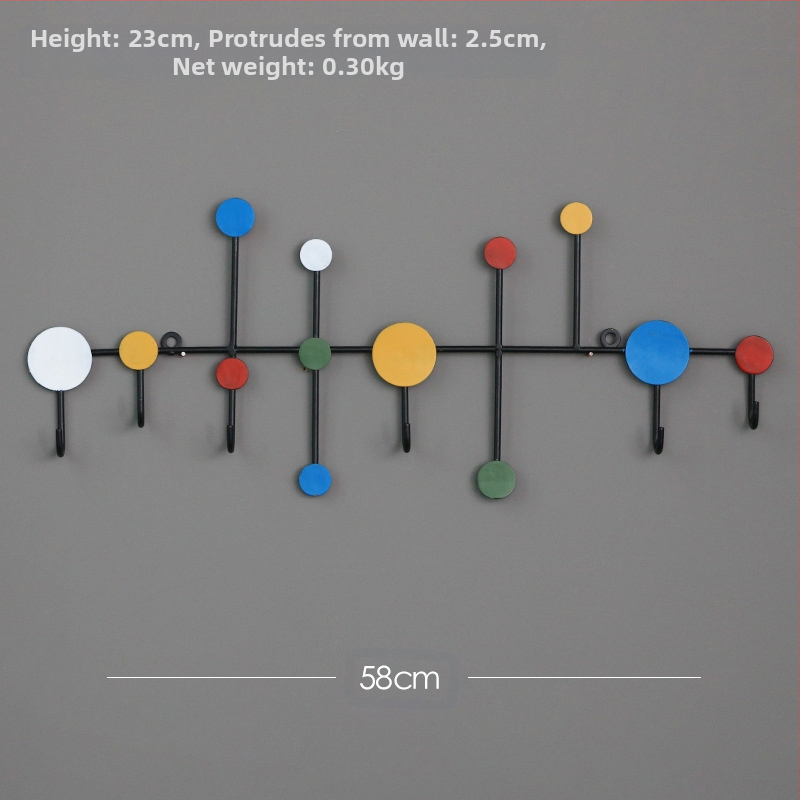 „Nordic Iron“ drabužių kablys, įėjimo raktų laikymo lentynėlė, prie sienos pakabinama sieninė paltų lentynėlė, kūrybingas įėjimo sieninis kablys