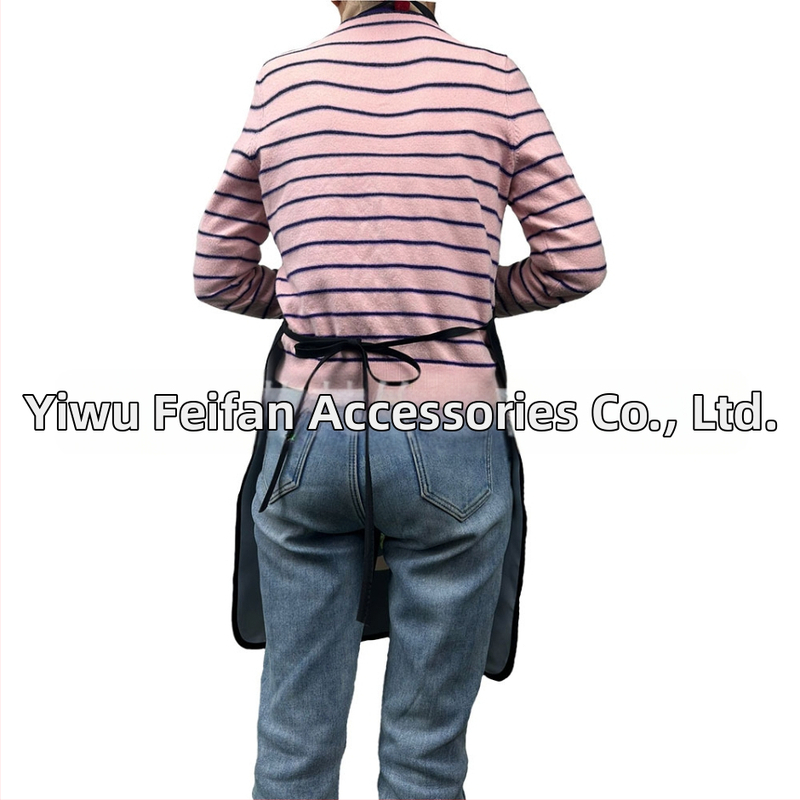 Нова престилка от памук и лен, серия букви, прости водоустойчиви работни дрехи против масло, поддържащи фиксирано лого на едро