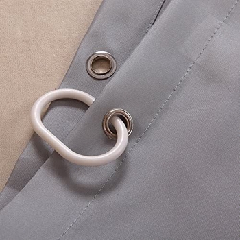 Elektroninės prekybos tiekimas vonios kambario dušo langui, strypas, plastikinis dušo užuolaidos žiedo kabliukas, juodos ir baltos spalvos žiedas, 12 vnt., vienas komplektas, didmeninė prekyba gamykloje