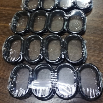 Elektroninės prekybos tiekimas vonios kambario dušo langui, strypas, plastikinis dušo užuolaidos žiedo kabliukas, juodos ir baltos spalvos žiedas, 12 vnt., vienas komplektas, didmeninė prekyba gamykloje