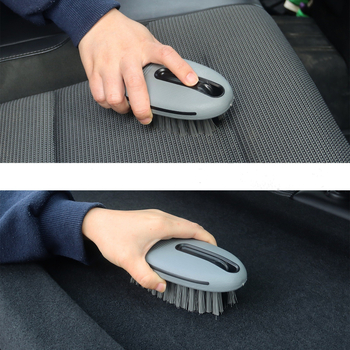 Valymo šepetys buitinis kietas šepetys plastikinis mažas šepetys automobilio tarpų valymo šepetys daugiafunkcis automobilio kilimų plastikinis šepetys