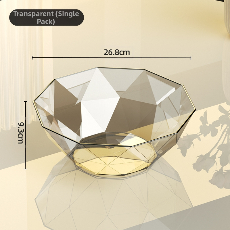 Gyümölcstál Nappali Háztartási Dohányzóasztal Gyümölcstányér 2024 Új Belépés Luxus High-end Snackek High-end Kristály Gyümölcstál Cukorka Tányér