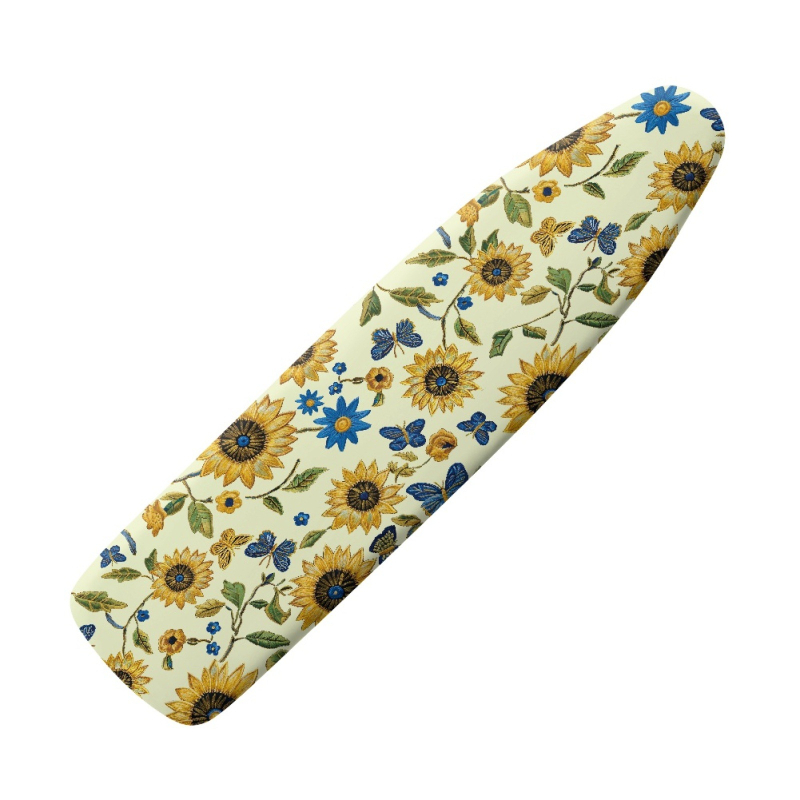 Väliskaubandus Amazoni suur kokkupandav stabiilne triikimislaud ilus päevalilletrüki muster triikimispadi tehase põlvkond