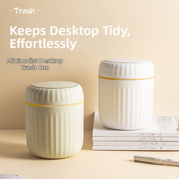 Kerge luksuslik lükandtüüpi lauaarvuti prügikast loominguline väike kohvilaud kontori elutoa kabinet kaanega prügikast