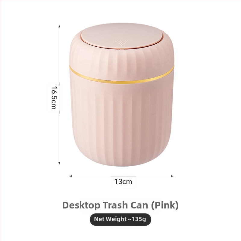 Kerge luksuslik lükandtüüpi lauaarvuti prügikast loominguline väike kohvilaud kontori elutoa kabinet kaanega prügikast