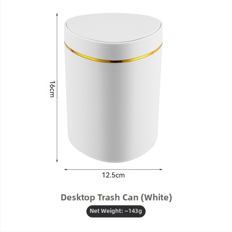 Kerge luksuslik lükandtüüpi lauaarvuti prügikast loominguline väike kohvilaud kontori elutoa kabinet kaanega prügikast